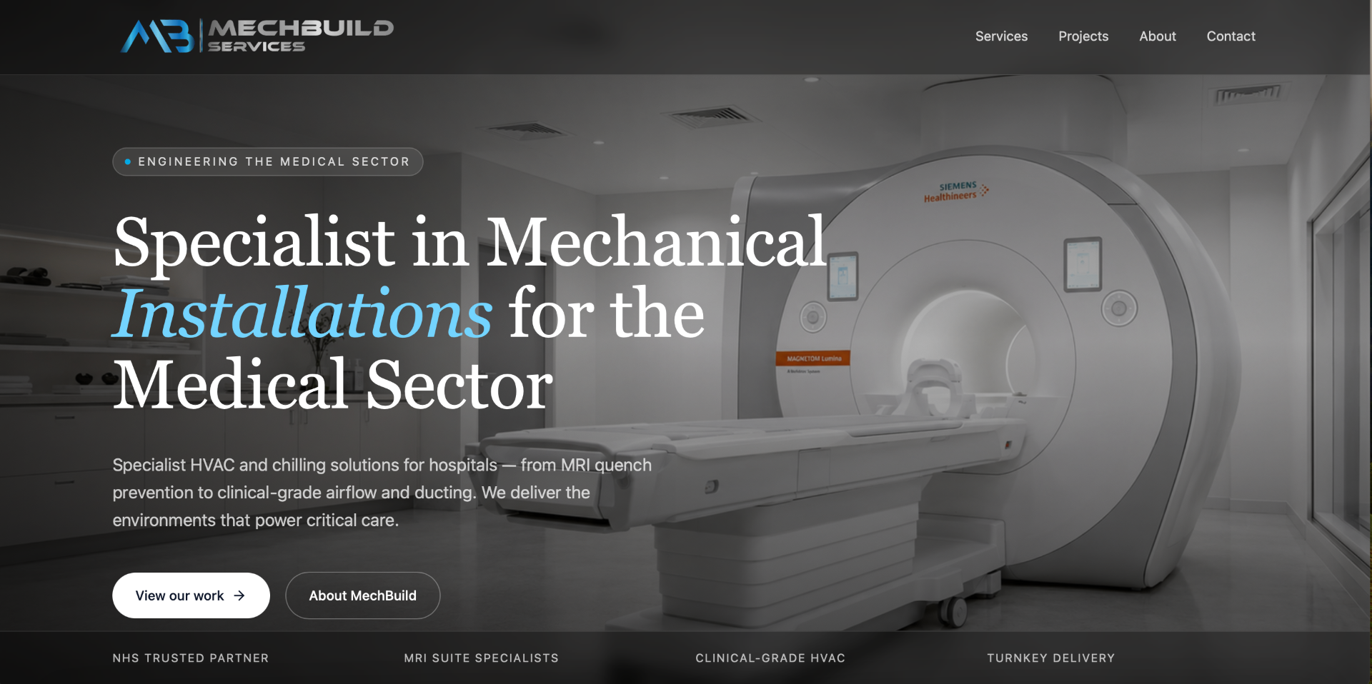 MechBuild Services — homepage hero